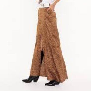 Spot Again Satin Maxi Skirt Size 2